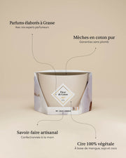 Grande bougie Fleur de Coton